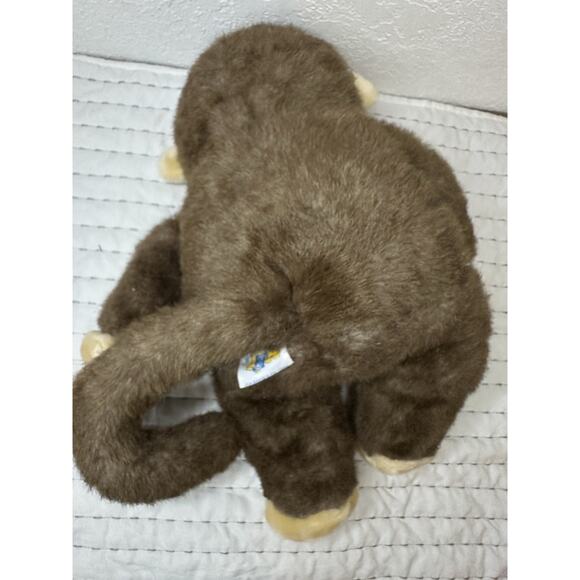 Vintage R Dakin & Co Plush Brown Monkey 1986 14” Stuffed Animal - Picture 7 of 9